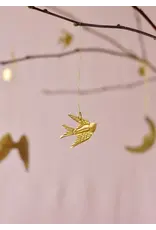 De weldaad Kersthanger, Zwaluw - 5st - 5x4cm