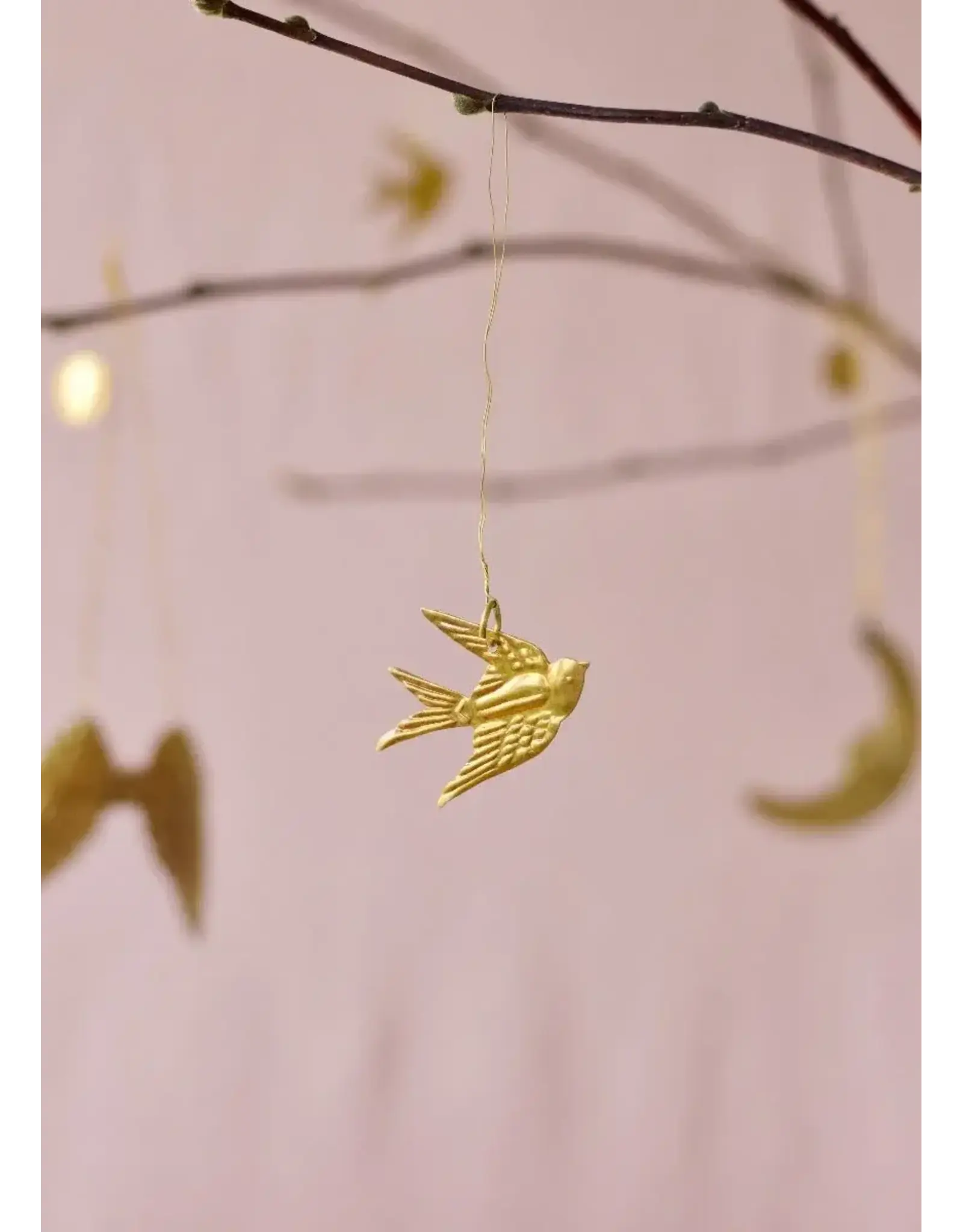 De weldaad Kersthanger, Zwaluw - 5st - 5x4cm