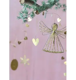 De weldaad Kersthanger, Hartje - 5st - Ø 2cm