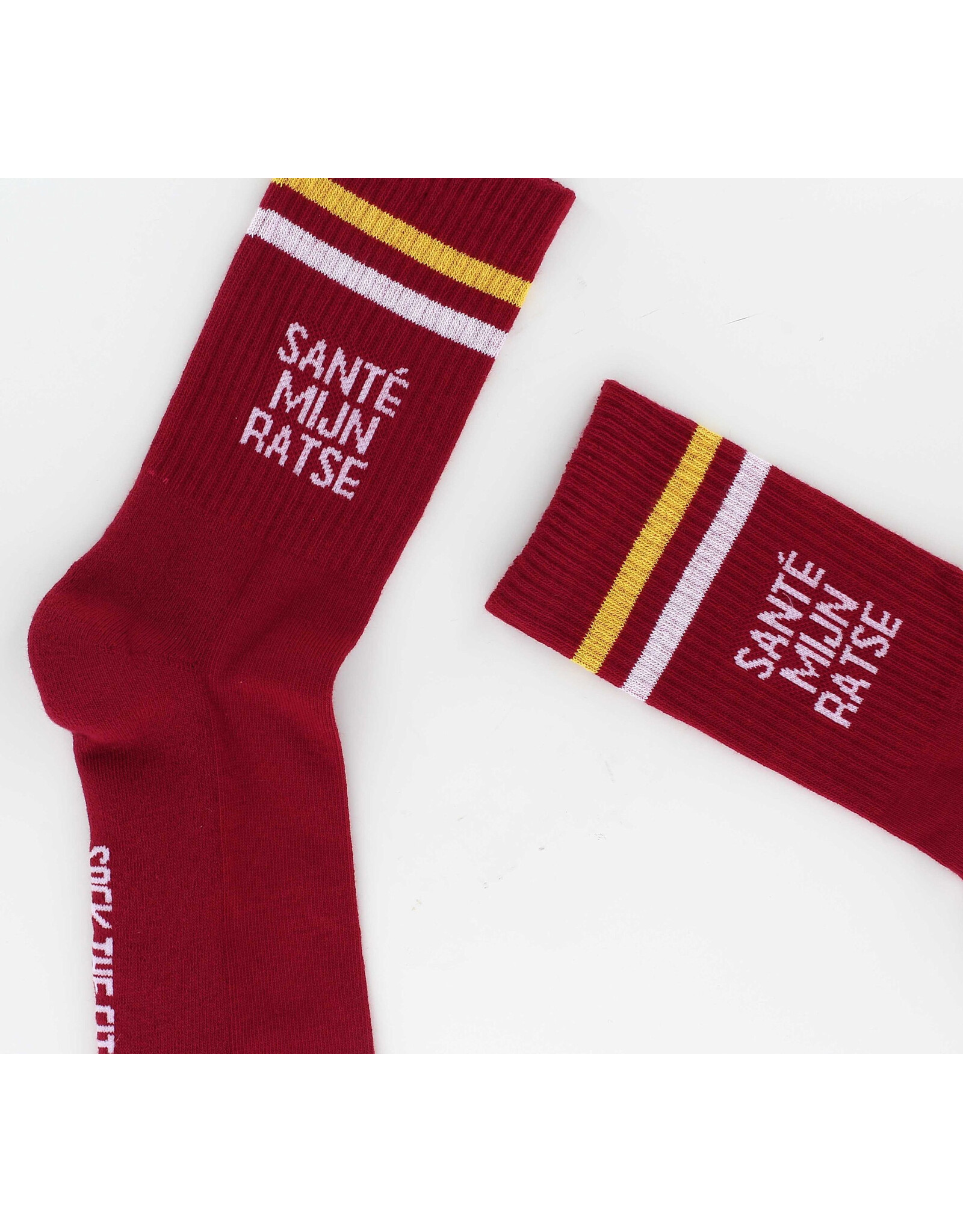 Sock The City Gentse sokken - Santé mijn ratse,  Retro Rood - Katoen - One size