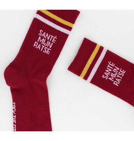 Sock The City Gentse sokken - Santé mijn ratse,  Retro Rood - Katoen - One size