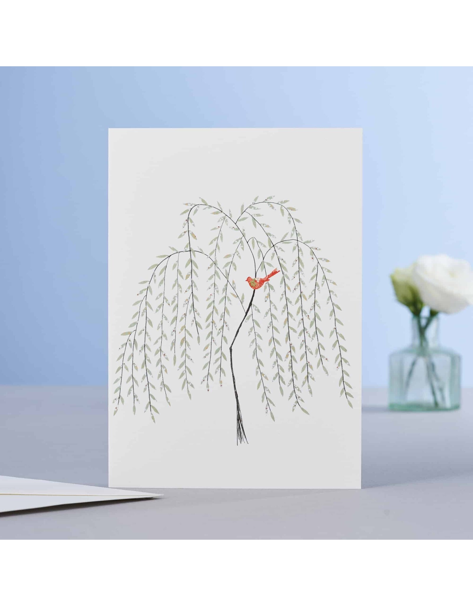 Eloise Hall Wenskaart - Weeping Willow Tree - Dubbele Kaart + Envelop