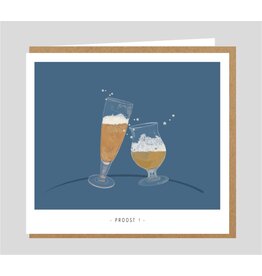 Studio Mie Wenskaart - Proost - 12,5 x 14 cm