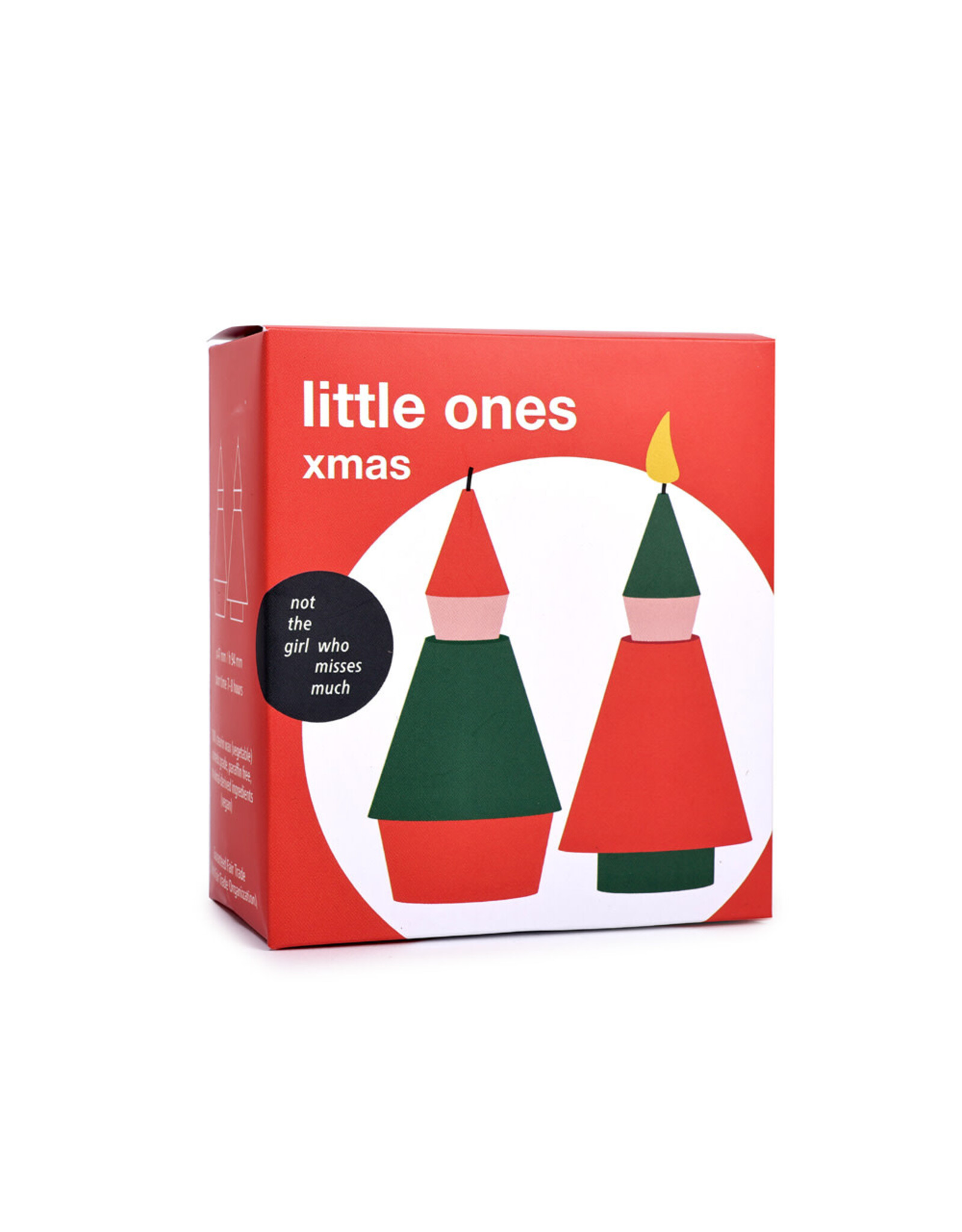 Not the girl who misses much Kaarsen, Little Ones Xmas - 2st - 9,4x4,7cm