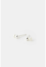 Studio MHL Oorbel MHL - Druppel, Witte parel - 6mm - Zilver925