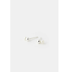 Studio MHL Oorbel MHL - Druppel, Witte parel - 6mm - Zilver925