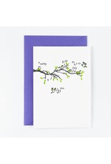 Studio Flash Wenskaart - Happy Birdday - Letterpress kaart + Envelop