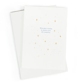 Studio Zwoane Wenskaart - Woorden voelen te klein - Dubbele kaart + Envelop