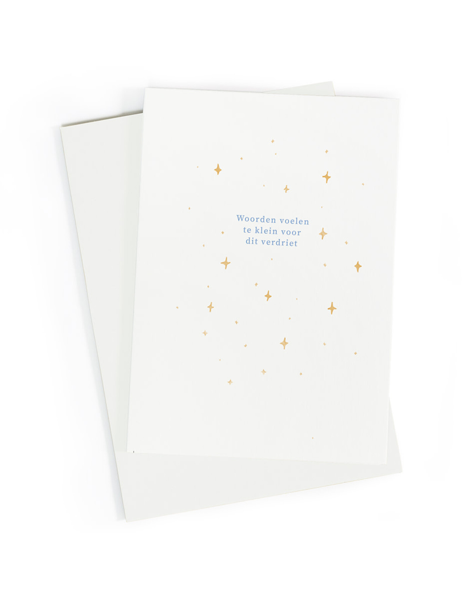 Studio Zwoane Wenskaart - Woorden voelen te klein - Dubbele kaart + Envelop