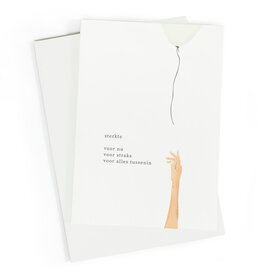 Studio Zwoane Wenskaart - Sterkte voor nu, voor straks - Dubbele kaart + Envelop