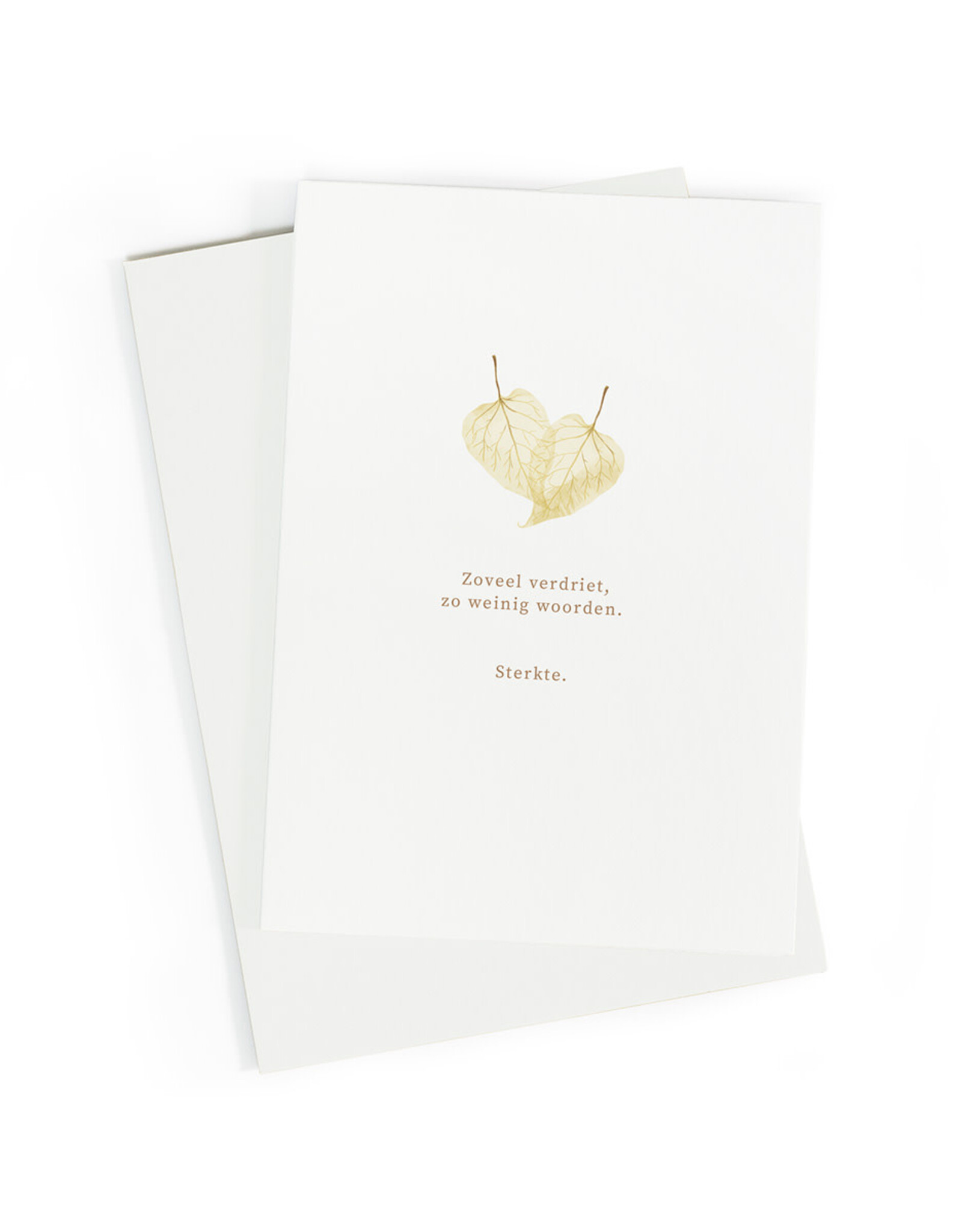 Studio Zwoane Wenskaart - Zoveel verdriet - Dubbele kaart + Envelop