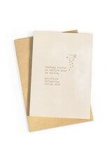 Studio Zwoane Wenskaart - Kleine ster, verjaardag - Dubbele kaart + Envelop