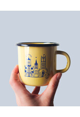 mmmMar Mok Gent - Emaille - Vanille/Blauw - Ø 8cm