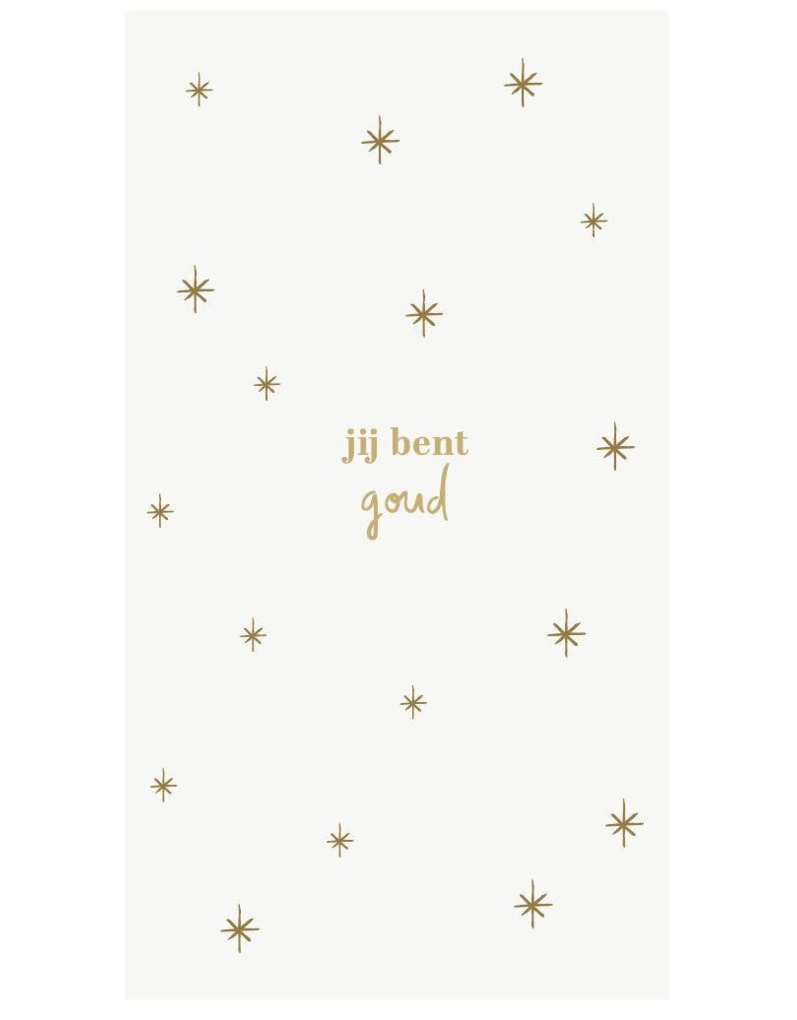 Zusss Servetten - Jij bent goud - 11 x 20cm - 15 stuks