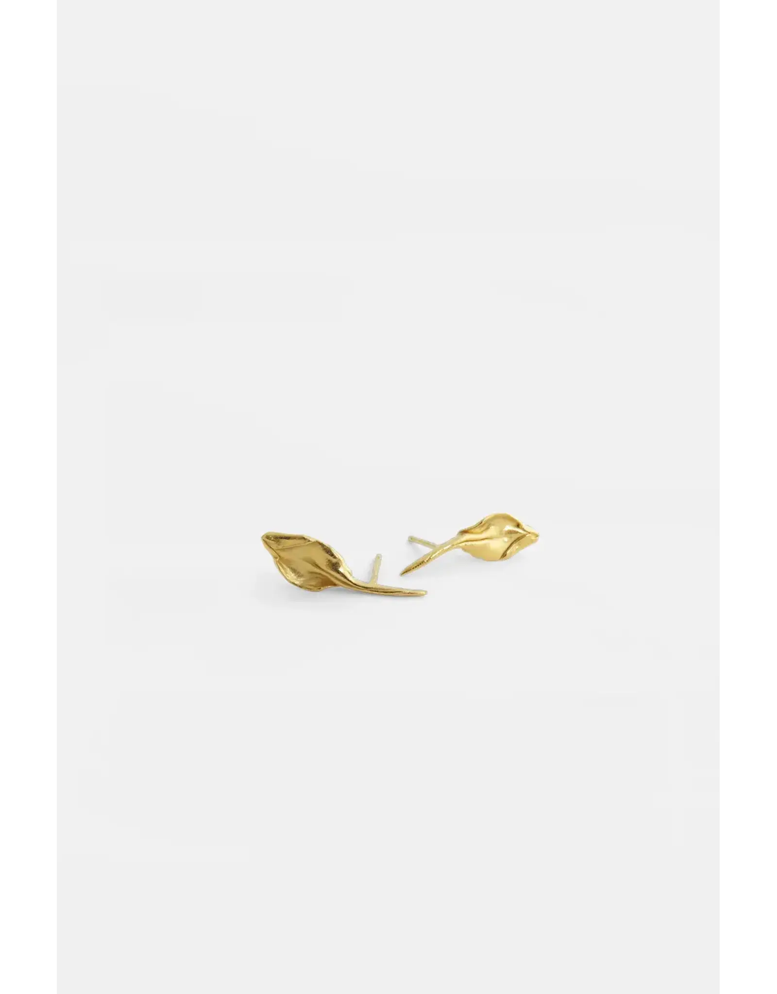 Studio MHL Oorbel MHL - Kleine blaadjes - Goud, Zilver925 Verguld 18K