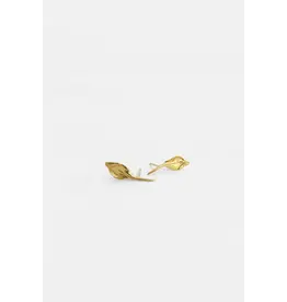 Studio MHL Oorbel MHL - Kleine blaadjes - Goud, Zilver925 Verguld 18K