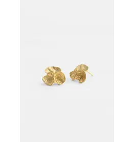 Studio MHL Oorbel MHL - Three Petals - Goud, Zilver925 Verguld 18K