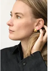 Studio MHL Oorbel MHL - Three Petals - Goud, Zilver925 Verguld 18K