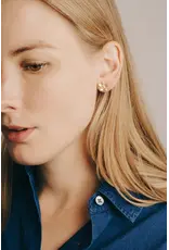 Studio MHL Oorbel MHL - Jasmijn Medium - Goud, Zilver925 Verguld 18K