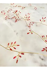 De weldaad Slinger, Red Beads - 180cm