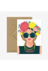 All The Ways to Say Wenskaart - Hippie Birthday - Dubbele kaart + Envelop