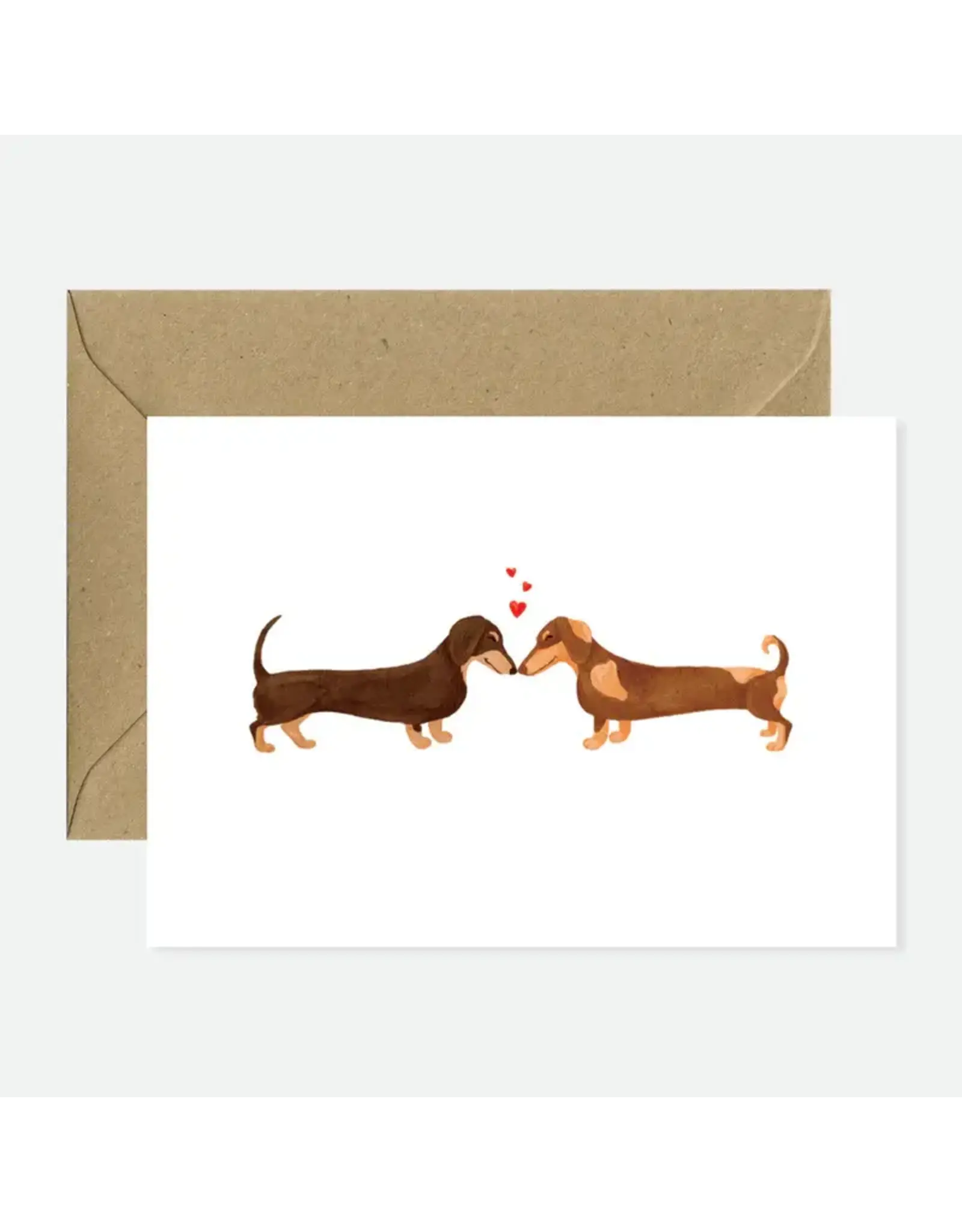 All The Ways to Say Wenskaart - Dachshunds Lovers - Dubbele kaart + Envelop