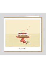 Studio Mie Wenskaart - Gefelicitaart - Dubbele kaart + Envelop