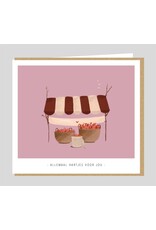 Studio Mie Wenskaart - Allemaal hartjes voor jou - Dubbele kaart + Envelop