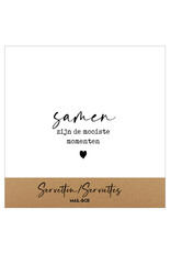 Mail-Box Servetten - Samen zijn de mooiste momenten - 12,5 x 12,5 cm - 15st