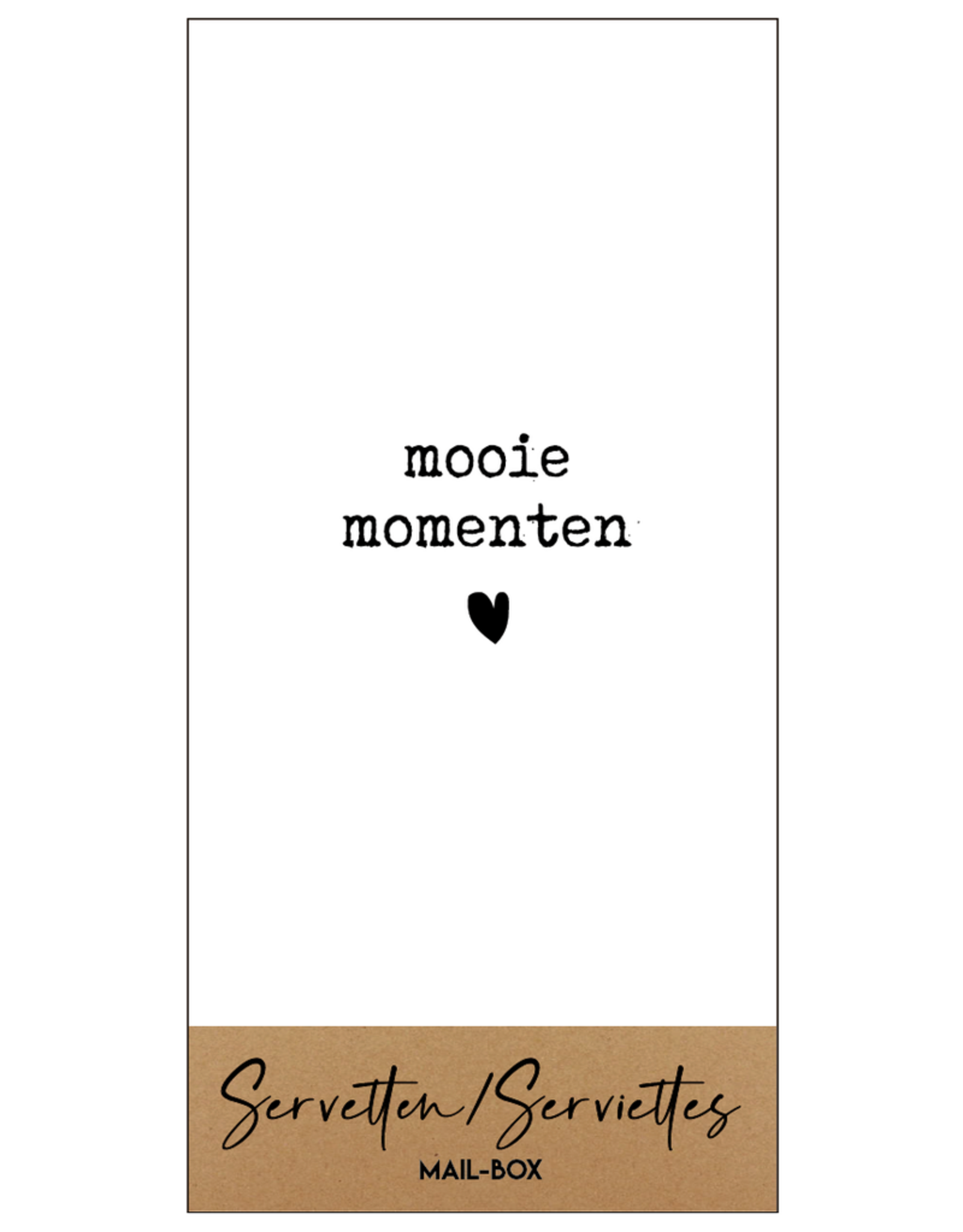 Mail-Box Servetten - Mooie Momenten - 20 x 10 cm - 15st