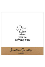 Mail-Box Servetten - Wine flies when you're having fun - 12,5 x 12,5 cm - 15st