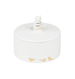 Raeder Doosje, Kat - Porselein - Ø 4 x 8 cm