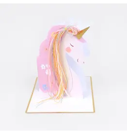 Meri Meri Wenskaart - Unicorn Birthday Kaart + Envelop