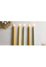 Uyuni Led, Tafelkaarsen - Dusty Green - 2st - Ø2,3x32cm