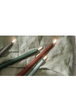 Uyuni Led, Tafelkaarsen - Dusty Green - 2st - Ø2,3x32cm