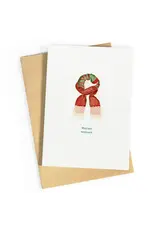 Studio Zwoane Wenskaart - Sjaal, Warme wensen - Dubbele kaart + Envelop