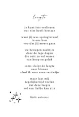 Little Universe Wenskaart - Leegte - Postkaart + Envelop