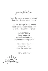 Little Universe Wenskaart - Simpel - Postkaart + Envelop