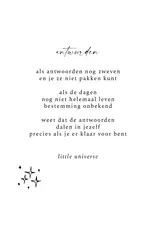 Little Universe Wenskaart - Antwoorden - Postkaart + Envelop