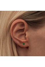 Lulu Copenhagen Oorbel Stud - Color Ball, Green - Single - 3mm