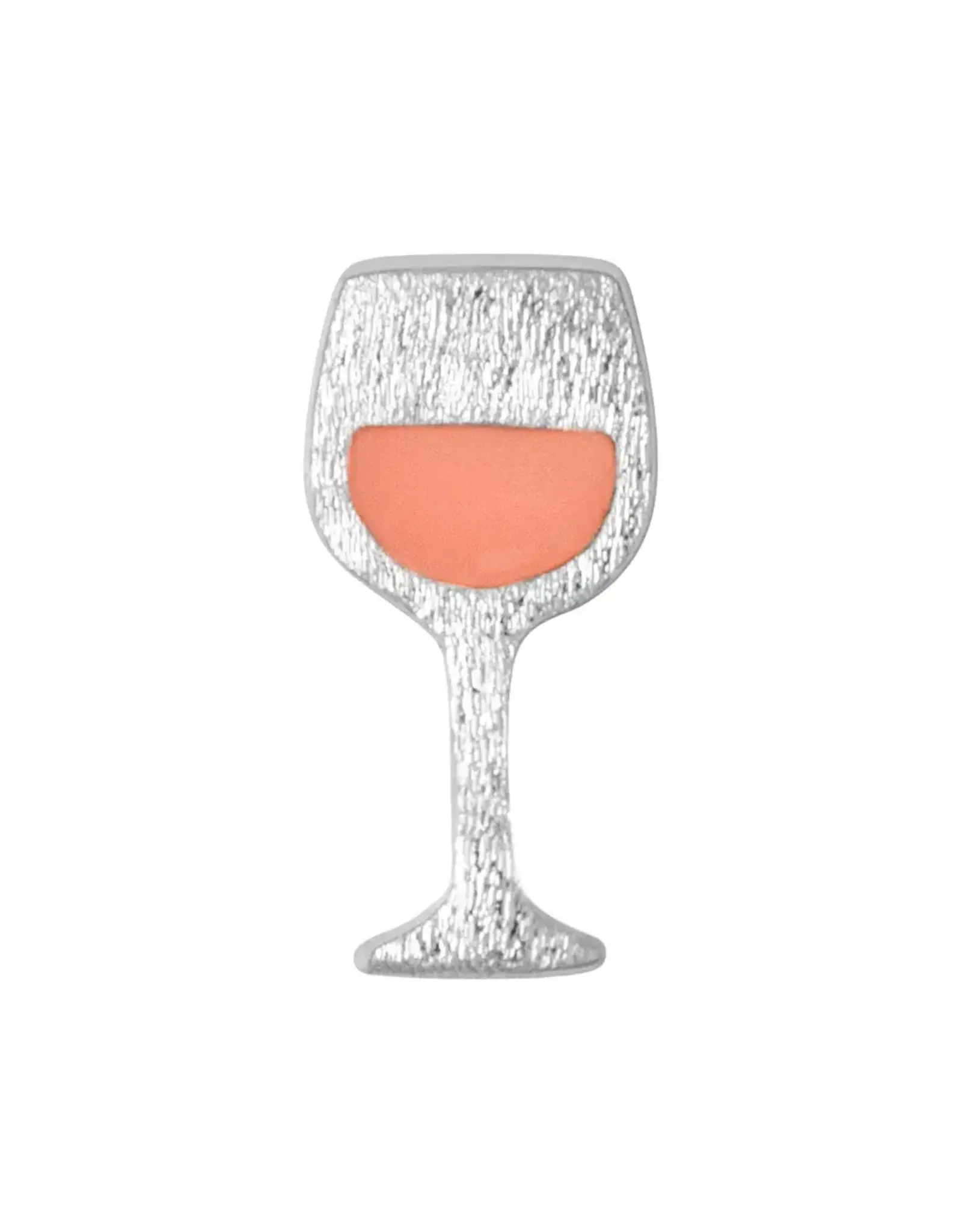 Lulu Copenhagen Oorbel Stud Rosé - Friday - Zilver - Single
