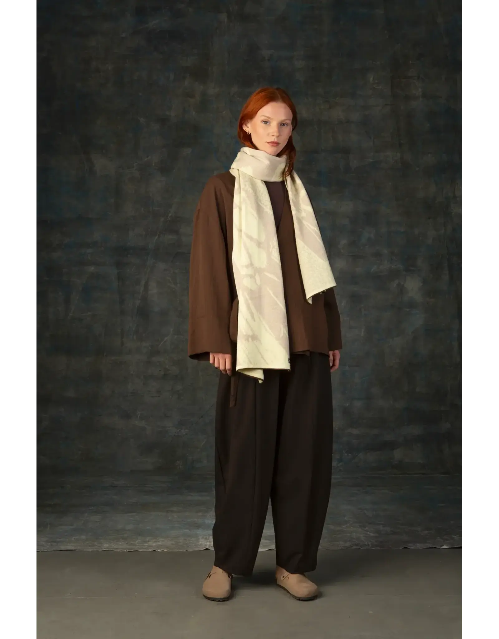 Wolvis Wolvis W25, Aurata Maxi - Alabaster - 200x40cm - 100% Merinowol