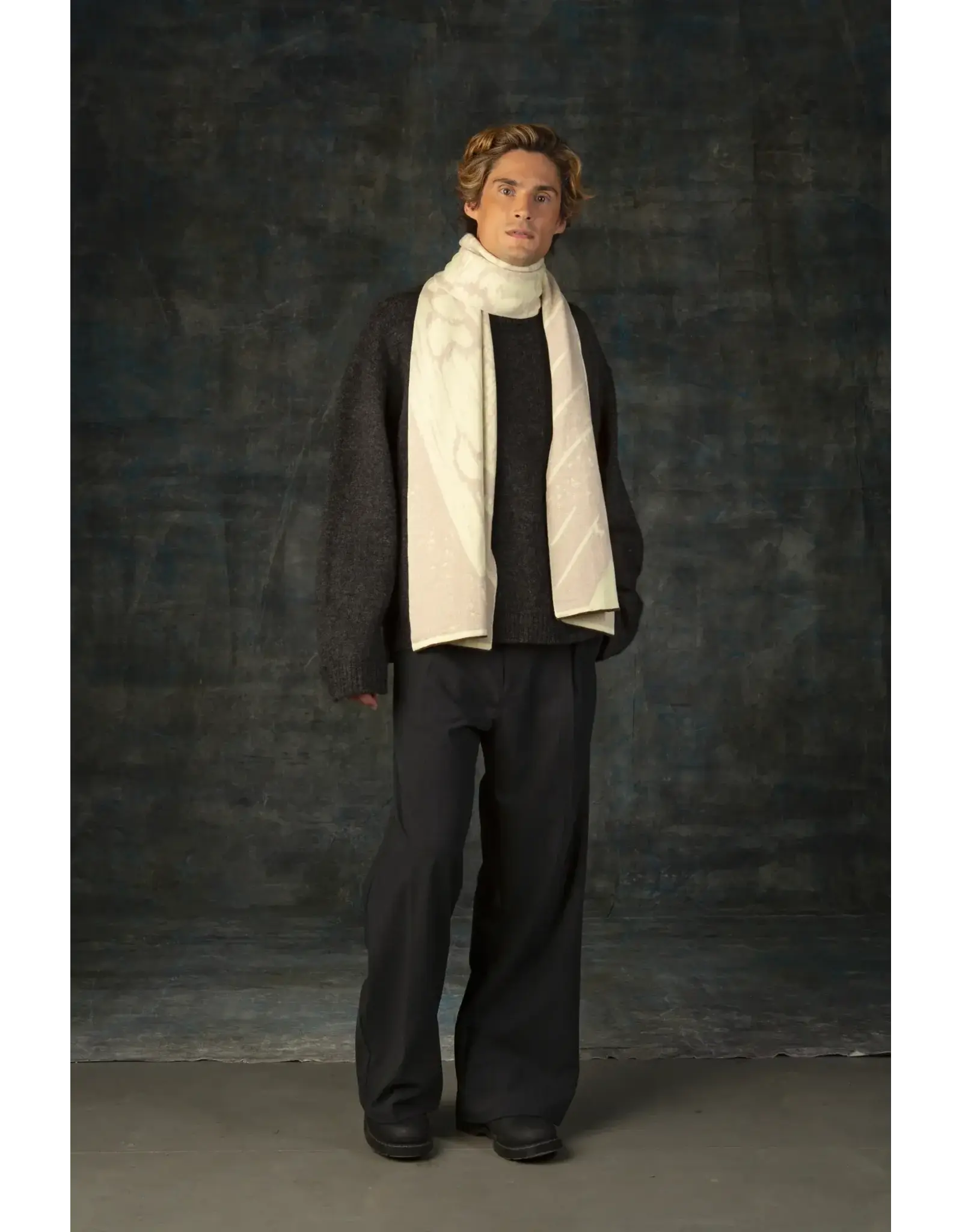 Wolvis Wolvis W25, Aurata Maxi - Alabaster - 200x40cm - 100% Merinowol