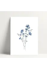 Poussière des rues Wenskaart - Myosotis - Postkaart + Envelop