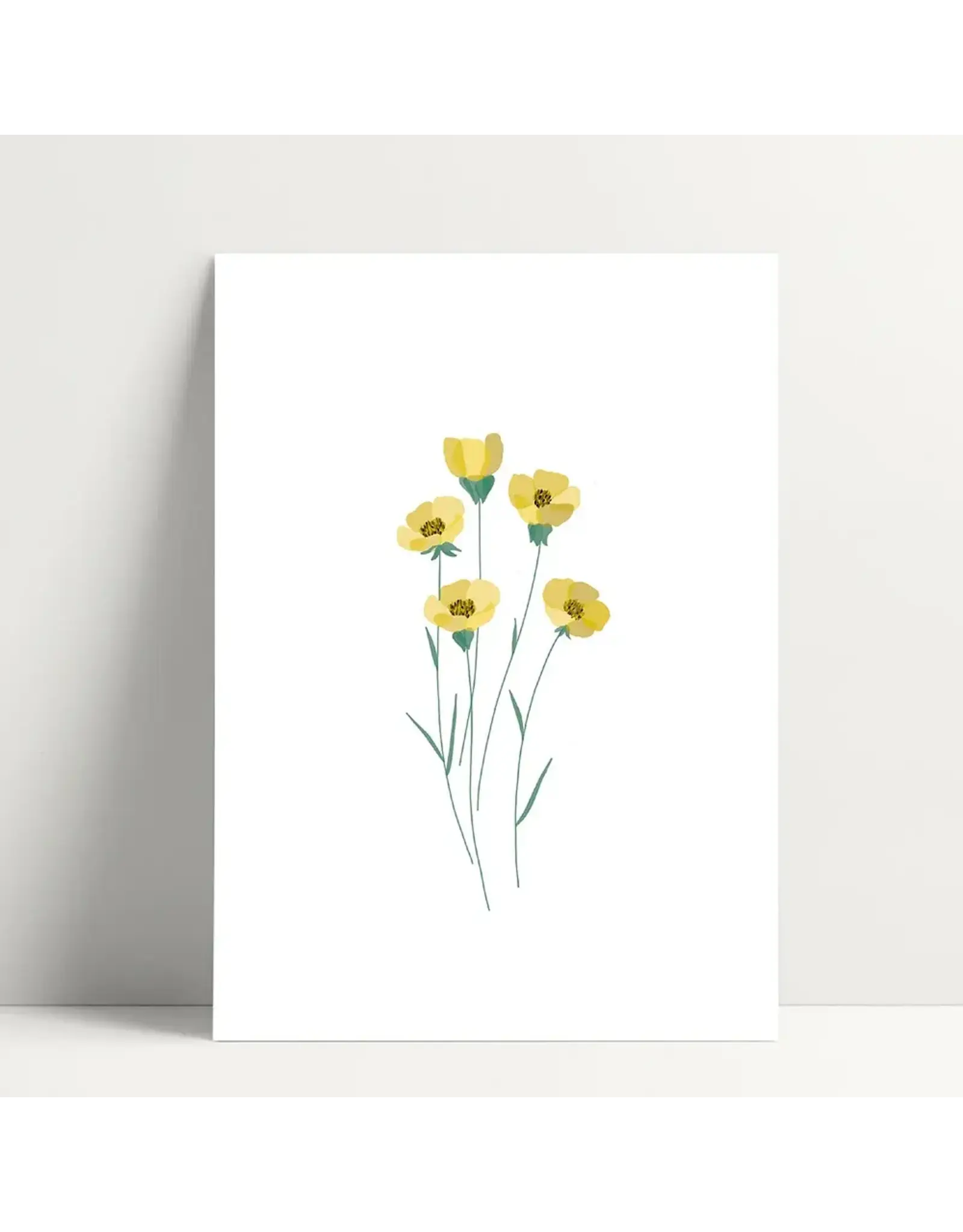 Poussière des rues Wenskaart - Buttercup - Postkaart + Envelop