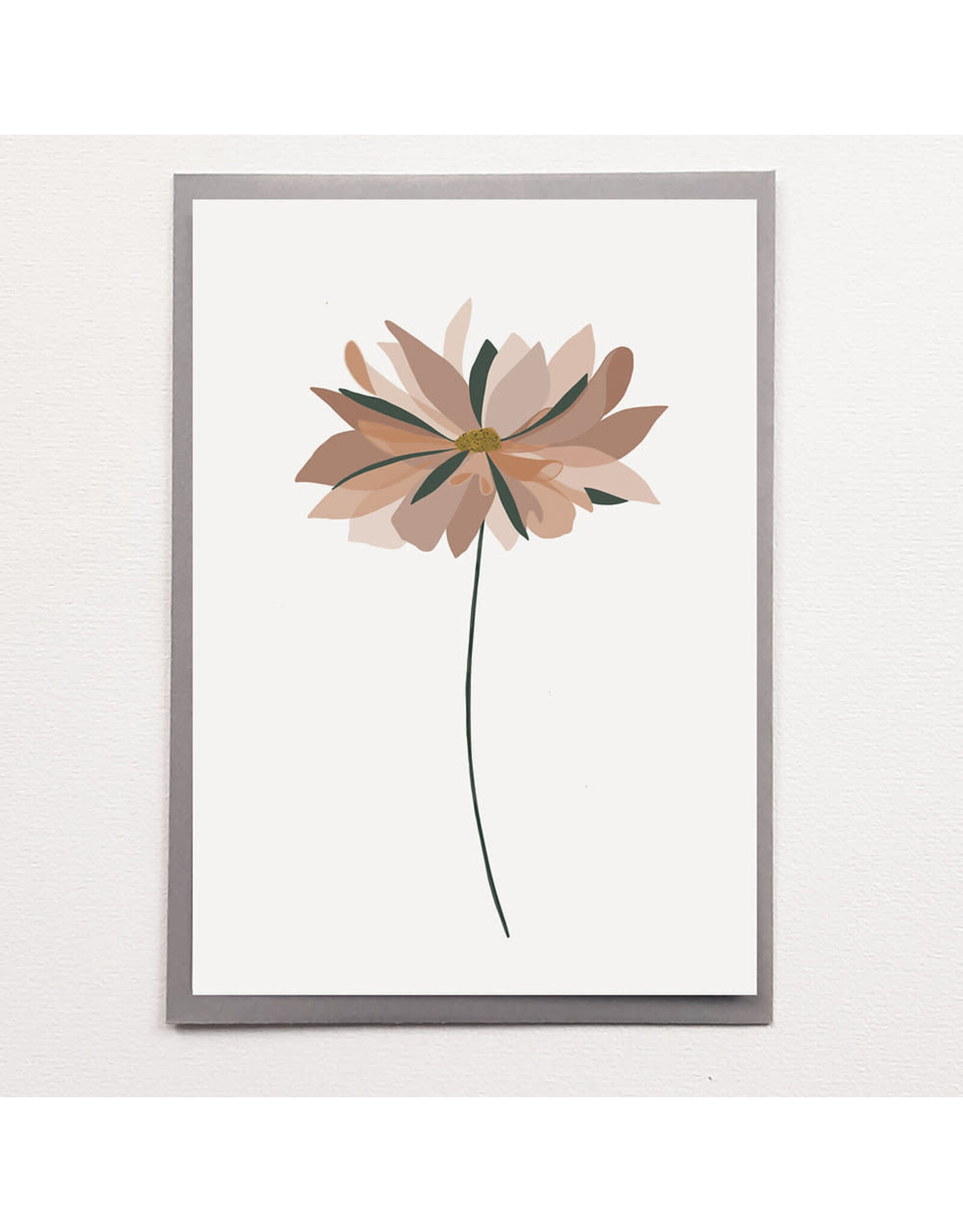 Poussière des rues Wenskaart - Marguerite Rose - Postkaart + Envelop