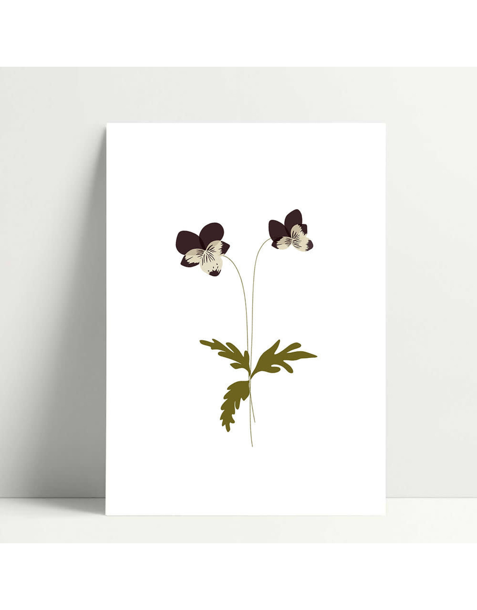 Poussière des rues Wenskaart - Pensées - Postkaart + Envelop