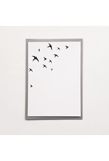Poussière des rues Wenskaart - Swallows - Postkaart + Envelop