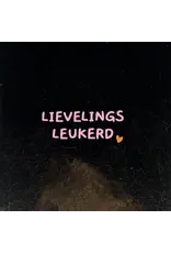 Yett Tegeltje - Lievelingsleukerd, Goud/Warmroze - 10x10