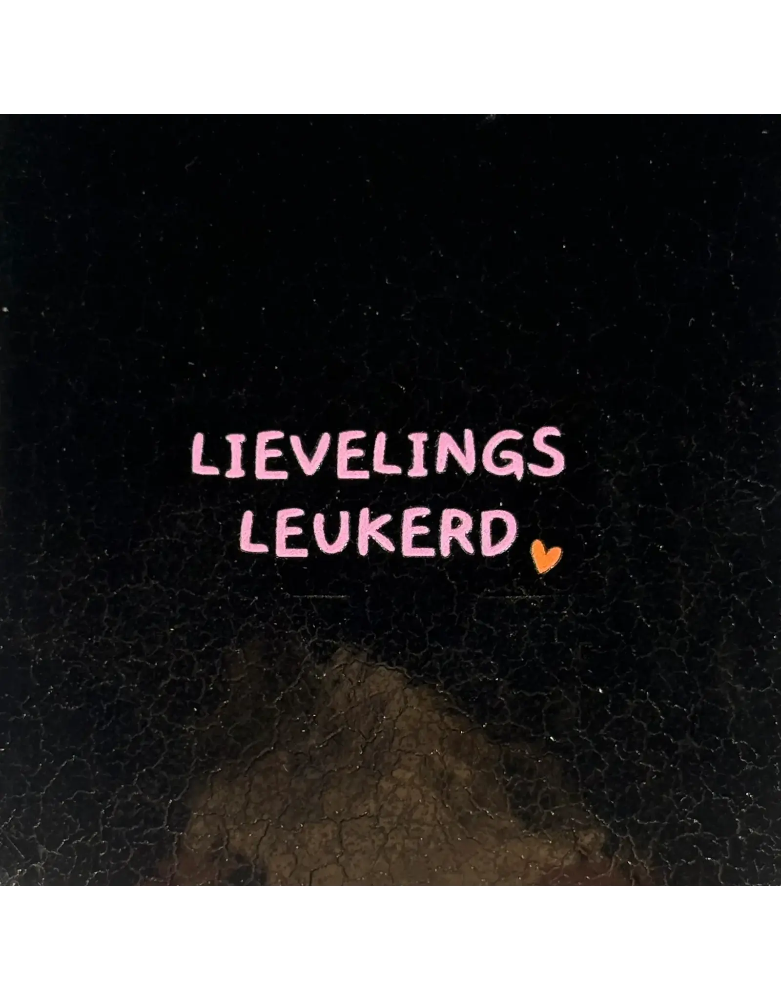 Yett Tegeltje - Lievelingsleukerd, Goud/Warmroze - 10x10